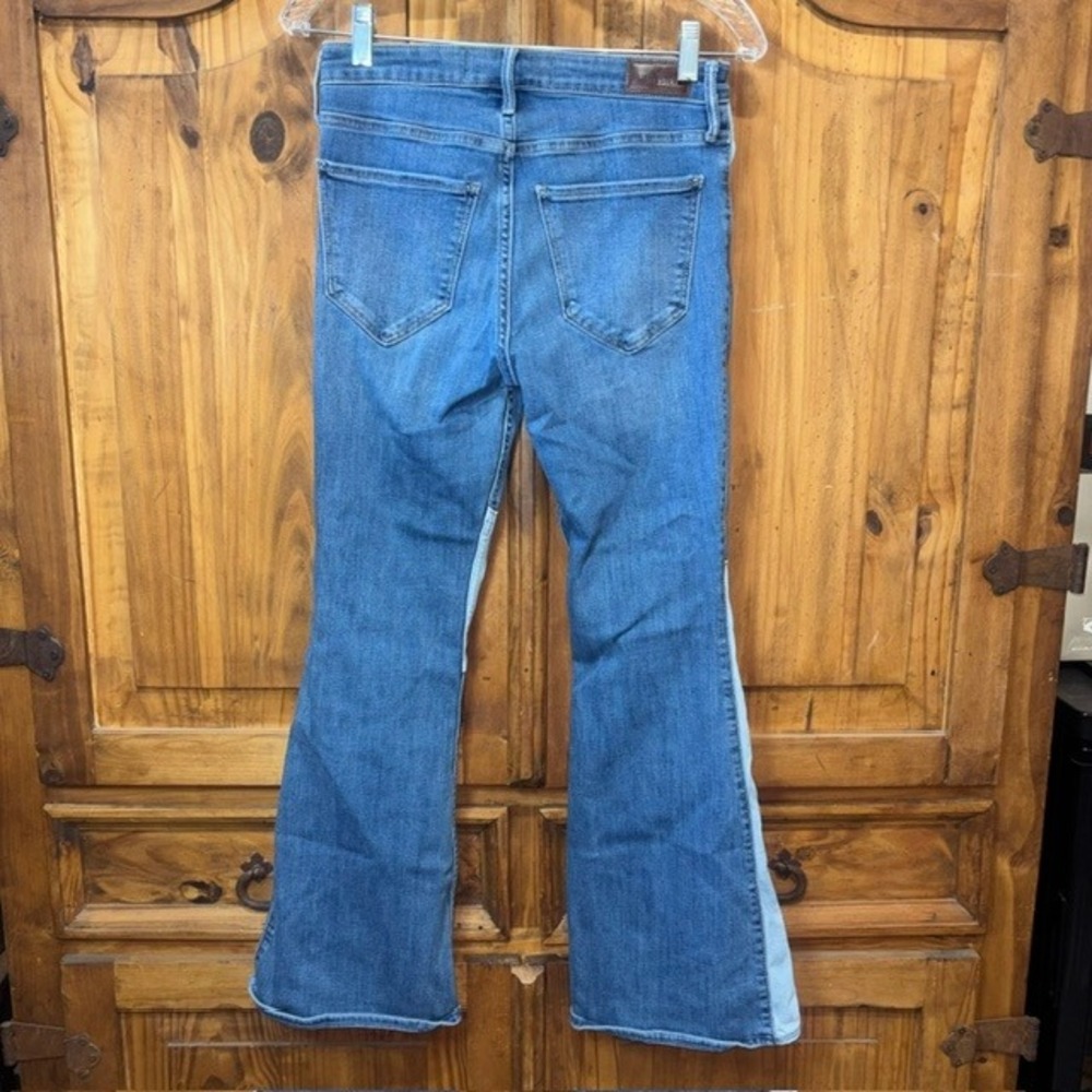 Hollister High-Rise Vintage Flare Patchwork Denim Jeans Blue Womens 7S W28 L29 - Picture 6 of 9